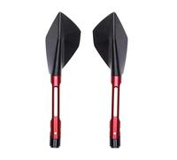 Motorbike Mirror Set Motorcycle RearView Side Mirrors For Kawasaki For Z900 Z 900 Handlebar Mirror With Tensile Strength Rearview Mirrors(Red)