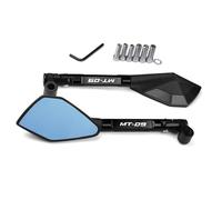 Motorbike Mirror Set Motorcycle Side View Mirror For MT09 MT-09 MT 09 2014-2021 2020 2019 2018 2017 RearView Mirrors With Not Simple To Rust Rearview Mirrors(Black)