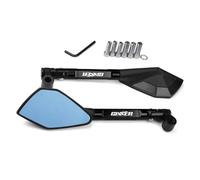 Motorbike Mirror Set Motorcycle Side View Mirror For Suzuki Gixxer 150 250 RearView Mirrors With Screws Handlebar Clamps Rearview Mirrors(Black)