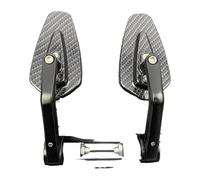 Motorbike Mirrors 2023 Motorcycle Rearview Mirror Carbon Fiber Pattern Handlebar Modified Inverted Motorbike Accessories Motorcycle Wing Mirror