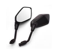Motorbike Mirrors 8mm 10mm Carbon Fiber Motorcycle Mirror Side Convex Mirror For NC750X For CB1100 CRF1000L For Africa TWIN(Black)