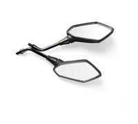 Motorbike Mirrors 8mm 10mm Motorcycle Rearview Mirror Scooter E-Bike Rear View Mirrors Back Side Convex Carbon Fiber Universial 2Pcs/Pair