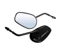 Motorbike Mirrors 8mm Motorcycle Rear View Side Mirrors For Touring For Road For King For Fatboy For Sportster Xl883 1200 For Forty For Eight For Dyna Rear View Side Mirror(Black)