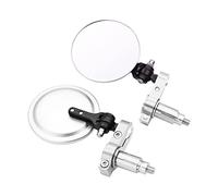 Motorbike Mirrors For BM&W R1200R R1200RT R1200S R1200ST S1000R S1000RR Motorcycle 3 Inch Round Folding Bar End Side Mirror(Silver)