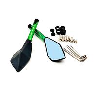 Motorbike Mirrors For CR85R CRF150R CR125R CR250R SL230 CRF450R Universial 8mm 10mm Motorcycle Convex Mirror Rearview Mirrors(Green)