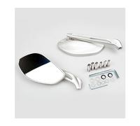 Motorbike Mirrors For D&UCATI For Monster 696 696/749/796/821 For Scrambler For MULTISTRADA 1200 Motorcycle Handlebar Mirror Rearview Side Mirror(Silver)