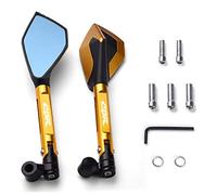 Motorbike Mirrors For H CBR 600 F2,F4,F4i CBR600F CBR 600F 600 F 1991-2007 CNC Motorcycle Handlebar Rear View Mirrors Blue Anti-glare Mirror(GOLD)