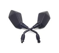 Motorbike Mirrors For H&ornet 600 For CBR 954 For CB 400 For GN 125 Carbon Color Universal 10mm Motorcycle Mirror Black Side Rearview Mirrors(Carbon Fiber)