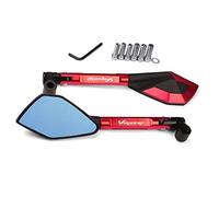 Motorbike Mirrors For H XL1000 V Varadero XL1000 1999-2013 CNC Aluminum Motorcycle Handlebar Rear View Mirrors Blue Anti-glare Mirror(RED)