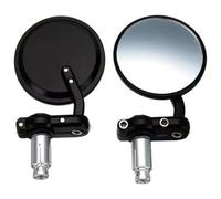 Motorbike Mirrors For Universal Motorcycle Rear View Mirrors Round 7/8 Handle Bar End Foldable 2pcs Pair Rearview Motorcycle Wing Mirror