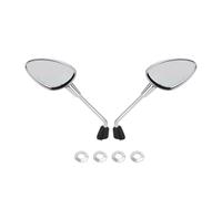 Motorbike Mirrors For Vespa For Sprint 50 125 150 2014 2015 2016 2017 2018 2019 2020 2021 2022 Topteng Left & Right Rearview Mirror Motorbike Rearview Mirror(Chrome)