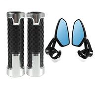 Motorbike Mirrors Motorcycle 7/8"22mm Bar End Mirror Universal Handlebar Rear View Mirror For H X-11 X11 X 11 1999 2000 2001 2002 2003 2004(Silver)