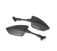 Motorbike Mirrors Motorcycle ABS+Aluminum Mirror Thread Rear Rearview Mirrors Side Rearview Mirrors For TDM850 TDM900 For TDM 850 900 All Years(Black)