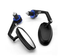 Motorbike Mirrors Motorcycle Aluminum Rear View Handle Bar End Side Rearview Mirrors For YH WR 450F 250R 250X 450 SEROW 225 250 FZ8(BLUE)