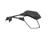 Motorbike Mirrors Motorcycle Mirror 2Pcs E-Bike Rearview Mirrors Electrombile Back Side Convex 8mm 10mm Carbon Fiber