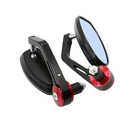 Motorbike Mirrors Motorcycle Mirror Bar End Moto Handlebar Rearview Mirrors For H CBR 650F TORNEO VFR 1200 SHADOW 1100 DEAUVILLE CB 500 ZOOMER(RED)