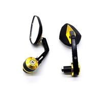 Motorbike Mirrors Motorcycle Mirror Handlebar Side Handle Bar Ends Mirror For R6 R1 For Y&AMAH&A MT 09 For TMAX For XMAX For WR 125 250 690 200 390(Gold)