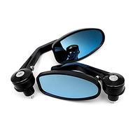 Motorbike Mirrors Motorcycle Mirror Moto Bar End Handlebar Rearview Mirrors For H ST 1300 FORZA 250 CBR600F4I GOLDWING GL1800 C90 CB 650R(BLACK)