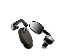 Motorbike Mirrors Motorcycle Rear View Side Mirrors Moto Rearview Bar End Cafe Racer Mirror For B F800gs S1000r Rsv4 YH Nmax 155 300 Xmax530(Silver)