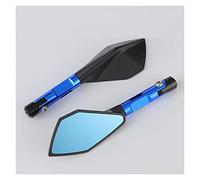 Motorbike Mirrors Motorcycle Side Mirrors Rearview For TMAX 500 530 560 For TMAX500 TMAX530 Universal Motorcycle Mirror CNC Aluminum Scooter(Blue)