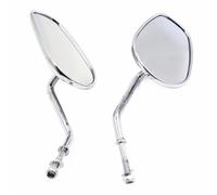 Motorbike Mirrors Set For Dyna For Sportster 1200 883 1 Pair Motorcycle Chrome 8mm Rear View Side Mirrors Motorbike Rearview Mirror Upgrade Accessories