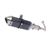 Motorbike Muffer Pipe Universal Motorcycle Escape Exhaust Motorcycle Scooter Exhaust Muffler Full Middle Pipe For PCX 125 150 Pcx125 Pcx150