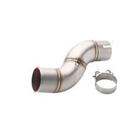 Motorbike Muffler Exhaust Pipe 45mm 51mm Exhaust Middle Link Pipe Adapter Connect Central Underbody For YZF R6 2006-2019 Muffler