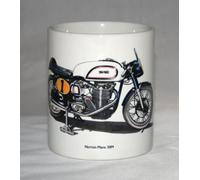 Motorbike Mug. Norton Manx 30M Illustration.