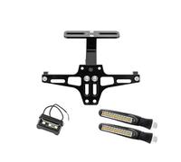 Motorbike Number Plate Holder For MT07 For MT01 MT07 MT09 MT10 Universal Motorcycle License Plate Holder Number Plate Holder With Turn(A set and 2pcs lamp)