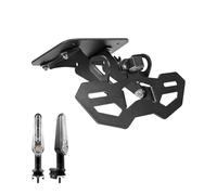 Motorbike Number Plate Holder For YZF-R25 For YZF-R3 For MT-25 For MT-03 2014-2024 Motorcycle Tail Bracket LED Light For Fender Eliminator(Holder and Light B)