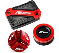 Motorbike Oil Cap Replacement for YAMA&HA YZFR125 YZF-R125 YZF R125 2008 2009-2023 Motorcycle Front & Rear Brake Fluid Reservoir Cap Cylinder Cover Guard Protector Motorbike Oil Filler Caps (Color :