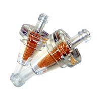 Motorbike Oil Filter 1/4" Inline Clear Gas Filte Replacement 6mm 2x/2pcs Small plastic Universal Motorcycle Petrol Fuel Oil Filter motorcycle oil filter