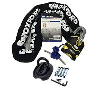 Motorbike Oxford Hardcore XC13 Chain Lock 2.0M Sold Secure with Motorcycle Scooter Heavy Duty Anti-Theft Safety Triton Flip Ground Anchor