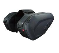 Motorbike Panniers Universal Motorcycle Saddlebags 36L-58L Expandable Capacity Panniers Waterproof Side Helmet Riding Travel Bags + Rain Cover Saddle Bag(Oxford and Plastic)