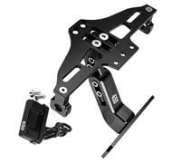 Motorbike part For H-onda CB650 CB 650 2018 2019 2020 2021 2022 2023 Motorcycle Accessores Rear License Plate Mount Holder(Black- Silver)