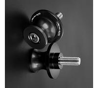 Motorbike part Motorcycle Accessories CNC Aluminum Swingarm Spools Slider Rear Stand Screws For Y-AMAHA XMAX300 X-MAX 300(Black- Silver)