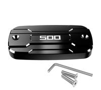 Motorbike part Motorcycle Accessories Front Brake Fluid Reservoir Engine Oil Cup Cap Cylinder Cover For H-onda NX 500 NX500 2023 2024 2025(Black- Silver)