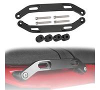 Motorbike part Motorcycle Accessories Passenger CNC Aluminium Rear Seat Handle Grab Bar Hand Rail Grips For Y-AMAHA T7 2019 2020 2021 2022 2024(Black- Silver)