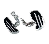 Motorbike part Motorcycle Passenger Footrest Wide Floorboards Footboard Rear Foot Rest Pedal For Indian Scout For Rogue 2018-2023 2019 2020 2021 2022(Chrome)