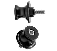 Motorbike part Motorcycle Rear Swingarm Sliders Spools Stand Paddock Screws Swing Arm Protector For Aprilia Dorsoduro 750 2008 2009(Black- Silver)