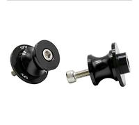 Motorbike part Motorcycle Stand Screws Rear Swingarm Protector Swing Arm Sliders Spools For Suzuki SFV For Gladius 2009 2010 2011-2014(Black- Silver)