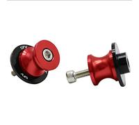 Motorbike part Motorcycle Stand Screws Rear Swingarm Protector Swing Arm Sliders Spools For Suzuki SFV For Gladius 2009 2010 2011-2014(Black- Silver)