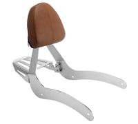 Motorbike Passenger Backrest Motorcycle Detachable Backrest Sissy Bar W/Luggage Rack For Indian Scout Sixty ABS 2019-2020(Brown Chrome)