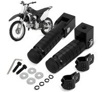 Motorbike Passenger Foot Pegs Motorcycle Rear Footpegs CNC Foldable Footrest Universal for Most Dirt Pit Bike Scooters Motorbikes E Bike