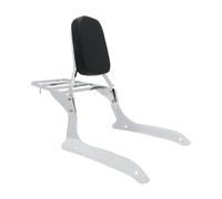 Motorbike Passenger Rear Backrest Sissy Bar Luggage Rack W/Cushion Pad For XVS 1300 XVS1300 A Midnight V Star 2007-2015 rear components(Chrome)