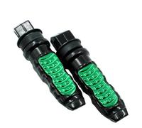 Motorbike Pedal Modification Scooter Foot Peg Pedals Footrest Universal Motorcycle Rear Passenger Foot Pegs Durable Foot Pedals Suitable All Kinds Of Motorcycles(Green)