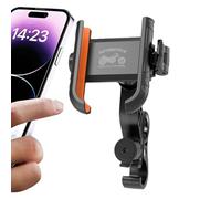 Motorbike Phone Holder - Adjustable Handlebar Phone Mount, Anti-Shake Rotating Cellphone Clamp For Touring Sport Racing Navigation Music Listening Birthday Christmas