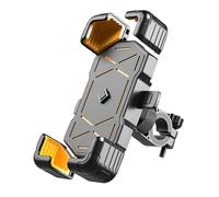 Motorbike Phone Holder for Kawasaki Ninja 125 250 300 400 500,360° Rotation Bicycle Handlebar Phone Holder Anti Vibration Moped Mobile Phone Mount,A-Yellow