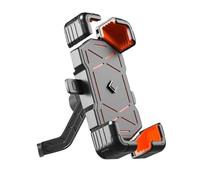 Motorbike Phone Holder for Suzuki Address 110 MotoGP,360° Rotation Bicycle Handlebar Phone Holder Anti Vibration Moped Mobile Phone Mount,B-Orange