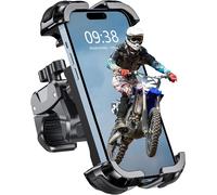 Babacom Bike Phone Holder, Upgrade Motorbike Phone Holder [1s Lock][Secure Protection], 360° Rotatable Phones Holder for Mountain Bike/ATV, Motorbike Handlebar Clamp Mount Riser for 4.7-6.8" Phones